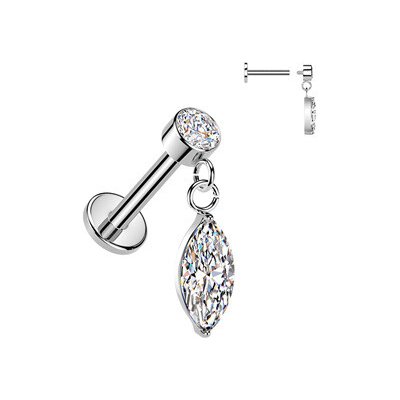 Šperky4U Piercing do ucha labreta LB1146 – Hledejceny.cz