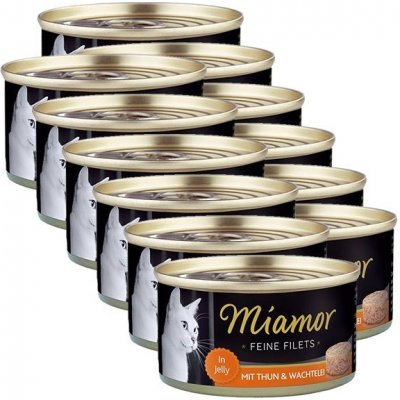 Miamor Filet tuňák a křepelčí vejce 12 x 100 g – Hledejceny.cz