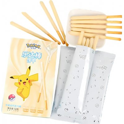 Leda Pokémon Milk White Chocolate Stick Biscuit 52 g – Zbozi.Blesk.cz