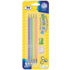 Tužky a mikrotužky Astra 206120007 Pastel 4x obyčejná HB tužka s měřítkem a gumou ořezávátko + guma blistr