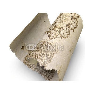 WEBLUX 74160132 Fototapeta plátno Carta pergamena papiro disegni antichi Carta pergamena papirový anghi rozměry 240 x 174 cm – Zboží Mobilmania