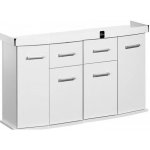 Diversa stolek Solid rovný, bílý 200 x 60 x 75 cm – Zboží Dáma
