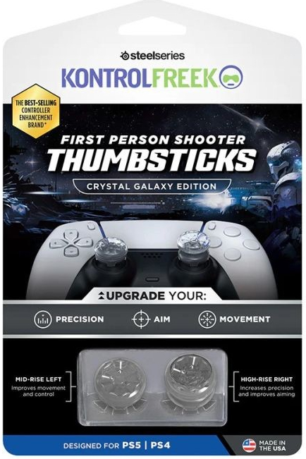 KontrolFreek Crystal Galaxy PS4/PS5 Extended Controller Grip Caps