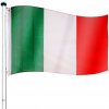 Vlajka Vlajkový stožár vč. vlajky Itálie 650 cm