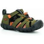 Keen Seacamp II Cnx Youth dark olive/gold flame – Zboží Dáma