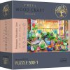 Puzzle Trefl Dřevěné Wood Craft Beach House 500 dílků