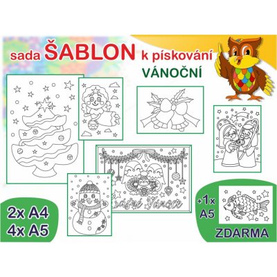 Radost v písku Sada šablon vel. M vánoční – Zboží Dáma