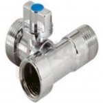 PROTIMEX Ventil mini pračkový třícestný, 2x 1/2" MF x 3/4", chrom – Zbozi.Blesk.cz