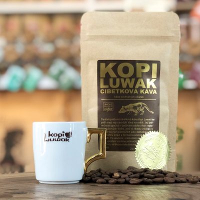 kopi bean Cibetková káva Kopi Luwak Sipirok Mletá velmi jemně 100 g – Zboží Mobilmania