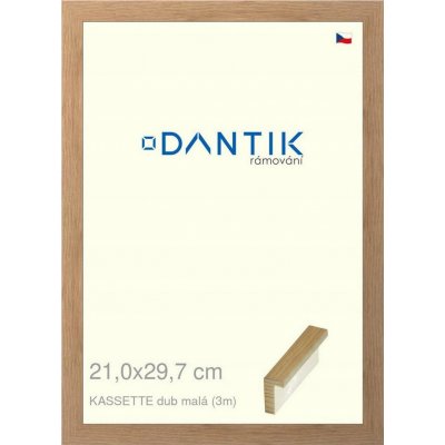 DANTIK rámeček 21x29,7 | KASSETTE dub malá (Sklo Čiré) – Zboží Živě