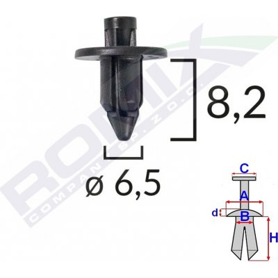 Příchytka plastového prahu Romix C10120 - 10 ks – Hledejceny.cz