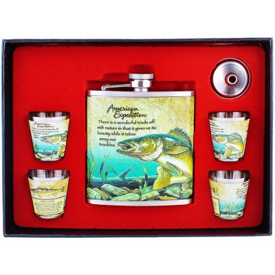 Placatka Ryba se 4 panáky – Zboží Dáma