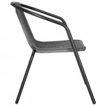 SPRINGOS BISTRO GF1022 šedé Zahradní ratanové křeslo – Hledejceny.cz