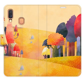 Pouzdro iSaprio Flip s kapsičkami na karty - Autumn Forest Samsung Galaxy A40