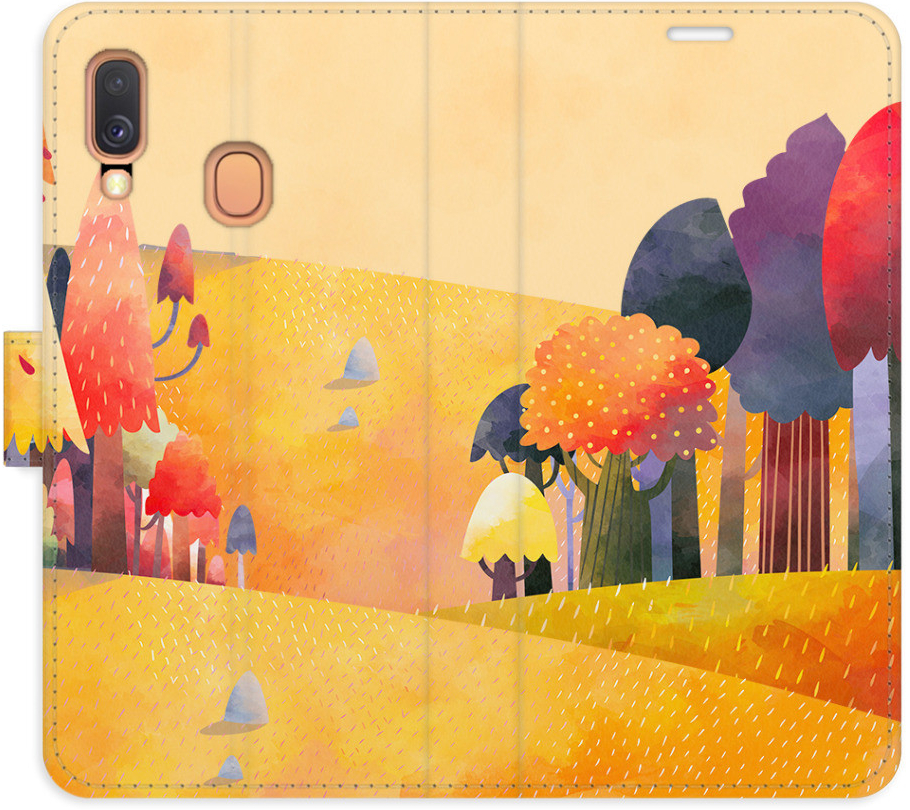 Pouzdro iSaprio Flip s kapsičkami na karty - Autumn Forest Samsung Galaxy A40