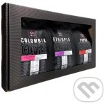 Pure Way Darčekový set odrodových káv Papua Colombia Ethiopia zrnková 3 x 0,2 kg – Hledejceny.cz