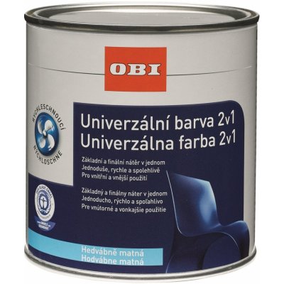 OBI 2v1 Univerzální barva 0,125 l antracit. šedá – Sleviste.cz