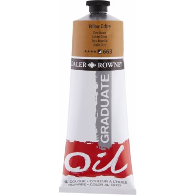 Daler Rowney Graduate olejová barva yellow ochre 200 ml 1 ks – Sleviste.cz