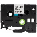 Kompatibilní páska s Brother TZ-931 / TZe-931, 12mm x 8m, černý tisk / stříbrný podklad – Zbozi.Blesk.cz