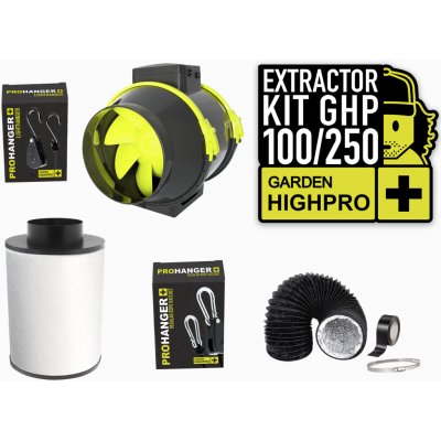 Garden High Pro Extractor Kit 100mm, 250m3/h – Hledejceny.cz