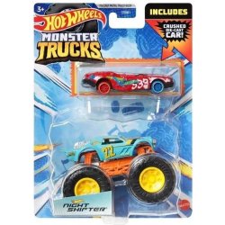 Mattel Hot Wheels Monster Trucks s angličákem Night Shifter 1:64