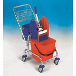 Eastmop Úklidový vozík Clarol 17 l PLUS košík na vodítko držák s 6 l kbelíkem 21005CL – Hledejceny.cz