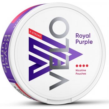 British American Tobacco Velo Royal Purple Červené plody X-Strong 15,5 mg/g 20 sáčků