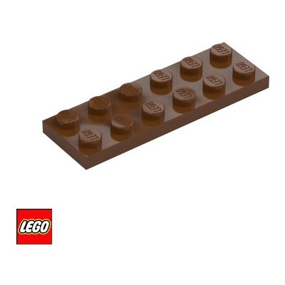 LEGO® 3795 Podložka 2x6 Světle-Hnědá – Hledejceny.cz