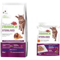 Trainer Natural Cat Sterilised sušená šunka 10 kg