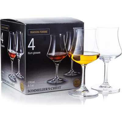 MAISON FORINE Sada sklenic na rum SOMMELIER CHEST 4 x 170 ml – Zboží Dáma