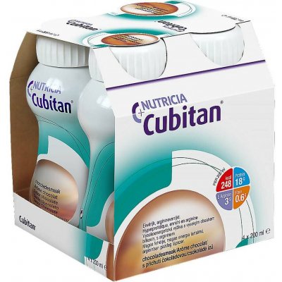 CUBITAN S PŘÍCHUTÍ ČOKOLÁDOVOU POR SOL 4X200ML – Hledejceny.cz