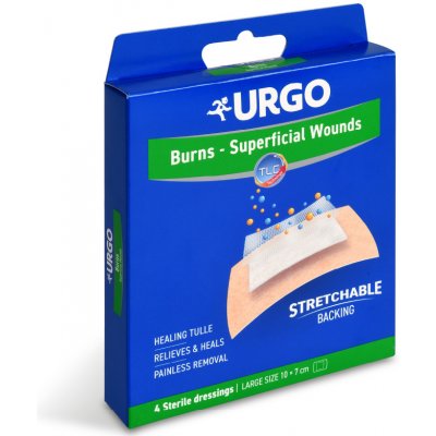 Urgo BURNS Voděod.náplasti na popál.10 x 7 cm 4 ks – Hledejceny.cz