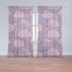 Záclony Růžové obláčky: 2 ks - 150x250 cm - Sablio – Hledejceny.cz