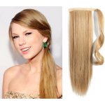 Clip in příčesek culík / cop 100% japonský kanekalon 60cm přírodní/světlejší blond – Zboží Dáma