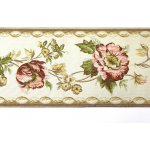 Vyšívaná prýmka 180mm 606018 - více barev Barva: 03 růžová – Sleviste.cz