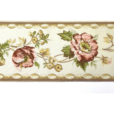 Vyšívaná prýmka 180mm 606018 - více barev Barva: 03 růžová – Sleviste.cz