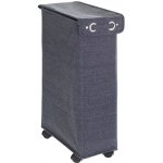 WENKO Textilní , kontejner CORNO PRIME s uzávěrem a kolečky - 43 l, 60 x 18,5 x 40 cm – Zboží Dáma
