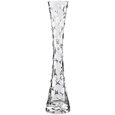 Bohemia Crystal vysoká broušená váza 80A03/600mm - brus Stars – Hledejceny.cz