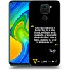 Pouzdro a kryt na mobilní telefon Xiaomi Pouzdro Picasee ULTIMATE CASE Xiaomi Redmi Note 9 Pro - Kazma - MĚLI BYSTE SE DO TOHO PUSTIT