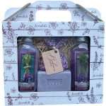 Bohemia Herbs Lavender La Provence sprchový gel 100 ml + Olejová lázeň 100 ml + mýdlo 100 g + bylinky levandule v sáčku dárková sada – Zboží Dáma