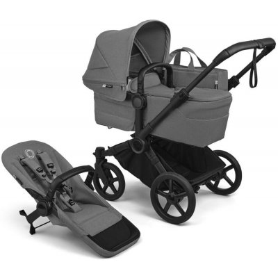Bugaboo Donkey 6 BLACK/MOON GREY 2026 – Zboží Mobilmania