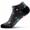 Walkee barevné kotníkové ponožky Night Sky Černá
