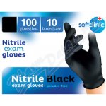 SOFTCLINIC Nitril černé nepudrované 100 ks – Zboží Dáma