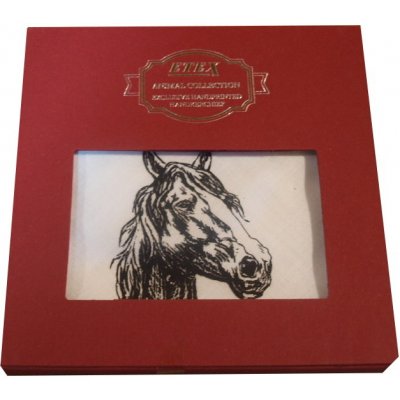 Bavlněný dárkový kapesník s motivem koně – Zboží Mobilmania
