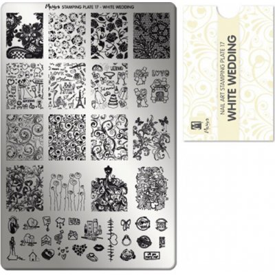 Moyra stamping deska na razítka č.17 White Wedding – Zboží Mobilmania
