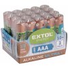 Baterie pro vysílačky Baterie alkalické 20ks, 1,5V AA (LR6) EXTOL ENERGY 42013