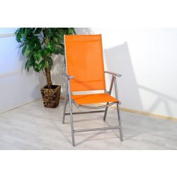 Skládací židle oranžová, P358