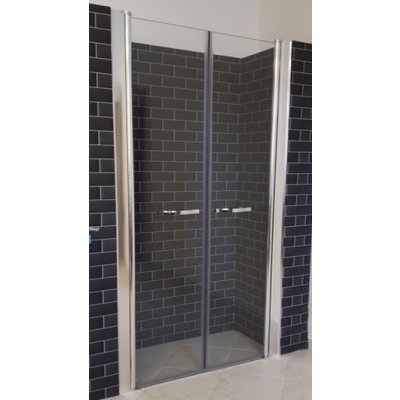 ROSS Premium 90 cm sklo 6 mm Sprchové dveře do niky dvojdílné čiré – Zboží Mobilmania