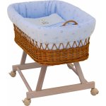 Scarlett Proutěný košík na miminko Méďa modrá – Zboží Mobilmania