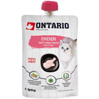 Ontario Paste Kitten Chicken Fresh Meat 90 g – Zboží Mobilmania